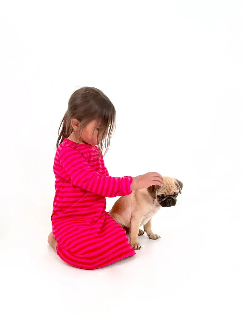 Danefæ BIFROST - Magic Nightgown Red/Hot Pink | Børn Nattøj