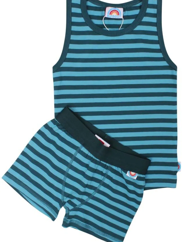 Danefæ BIFROST - Marsvin set Dark Duck/Aqua Ice | Børn Undertøj | Undertøj