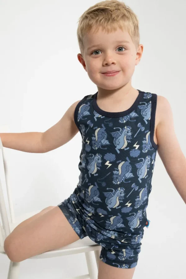 Danefæ BIFROST - Marsvin Underwear Blue Tone DRAGONS | Børn Undertøj | Undertøj