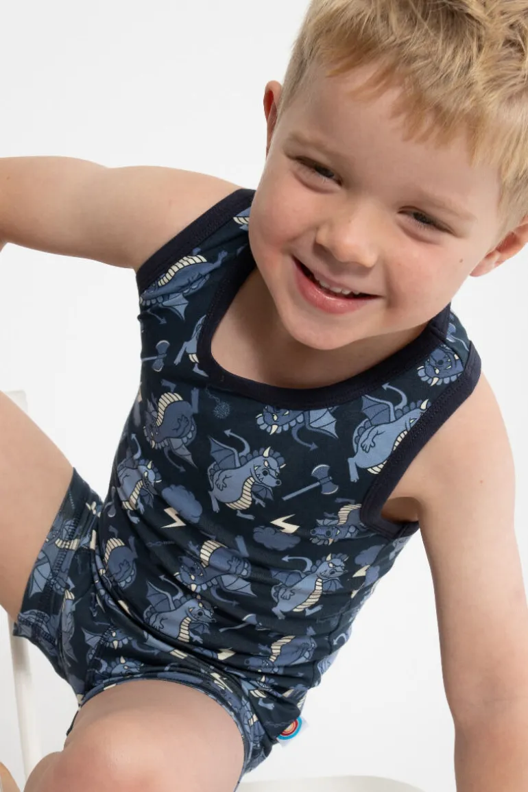 Danefæ BIFROST - Marsvin Underwear Blue Tone DRAGONS | Børn Undertøj | Undertøj