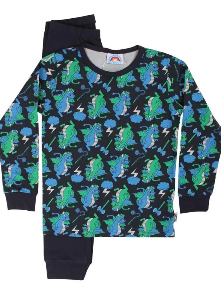 Danefæ BIFROST - Slumber Nightwear Dk Navy DRAGONS | Børn Nattøj