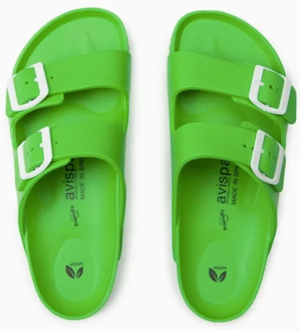Danefæ Calzame - Coachella Bio EVA Sandal Apple Green | Dame Sandaler