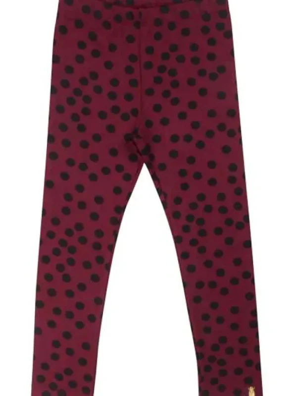 Danefæ Danandrea Warm leggings Black/Drk Bdx FUN DOTS | Leggings