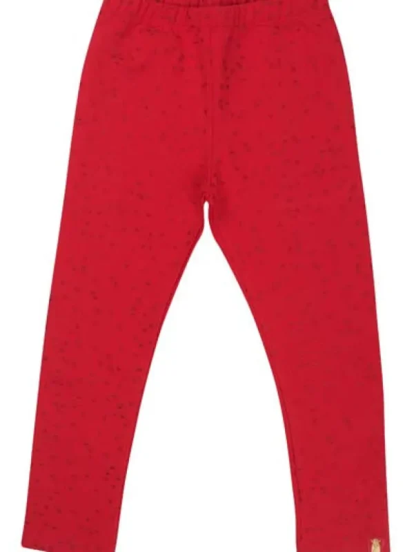 Danefæ Danandrea Warm leggings Red/Red Glitter CONFETTI | Leggings