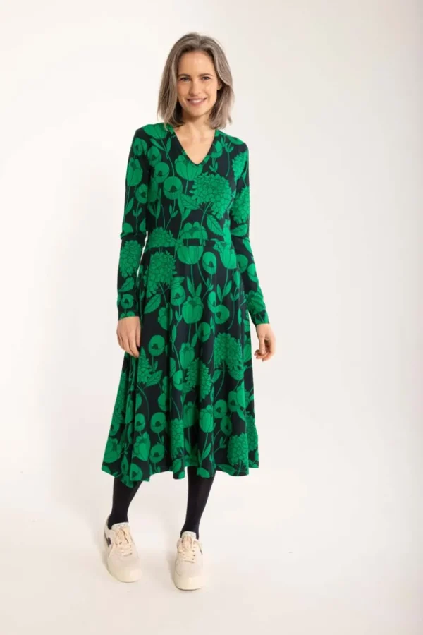 Danefæ Danandreasen Modal Dress Dark Navy HORTENSIA | Dame Kjoler