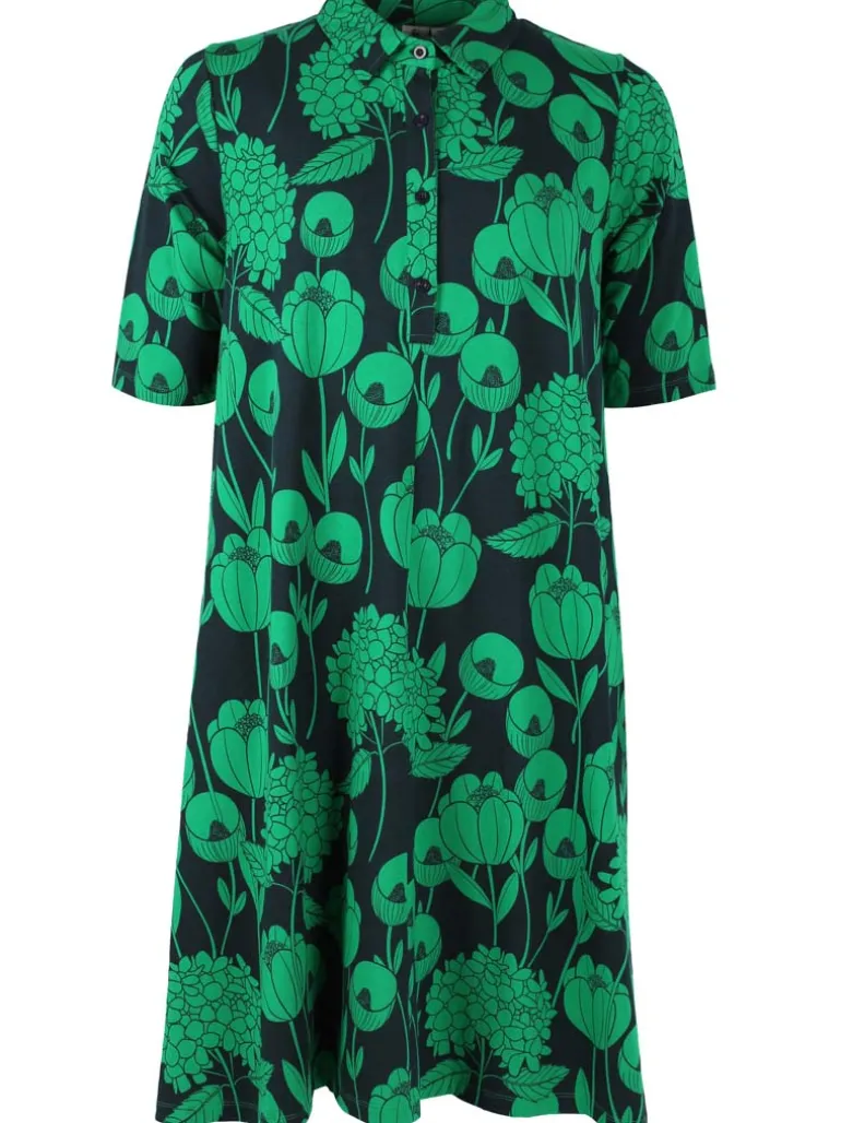 Danefæ Dananemone LS Modal Dress Dark Navy HORTENSIA | Dame Kjoler