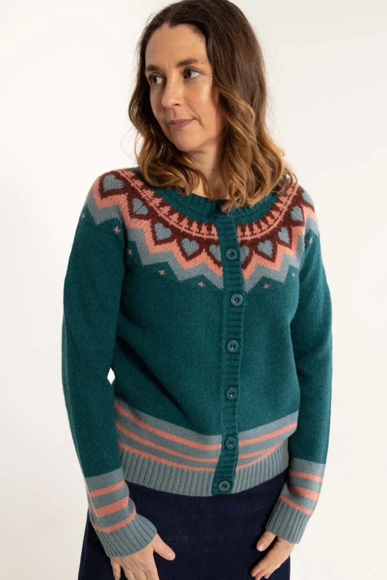 Danefæ Dananja Wool Cardigan Dark Slate | Dame Cardigan | Strik