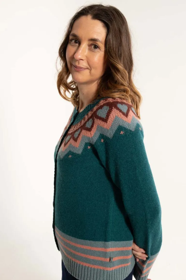 Danefæ Dananja Wool Cardigan Dark Slate | Dame Cardigan | Strik