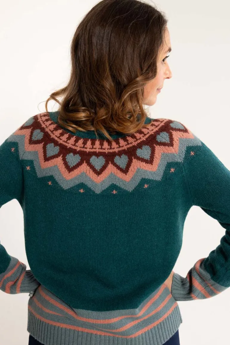 Danefæ Dananja Wool Cardigan Dark Slate | Dame Cardigan | Strik