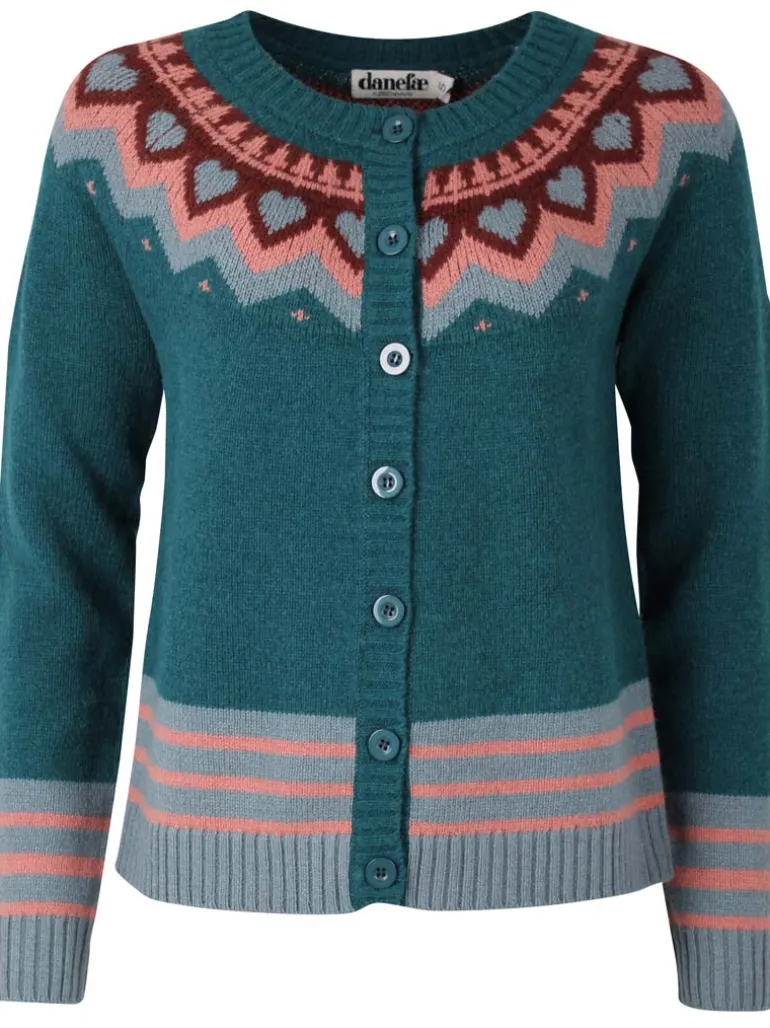 Danefæ Dananja Wool Cardigan Dark Slate | Dame Cardigan | Strik