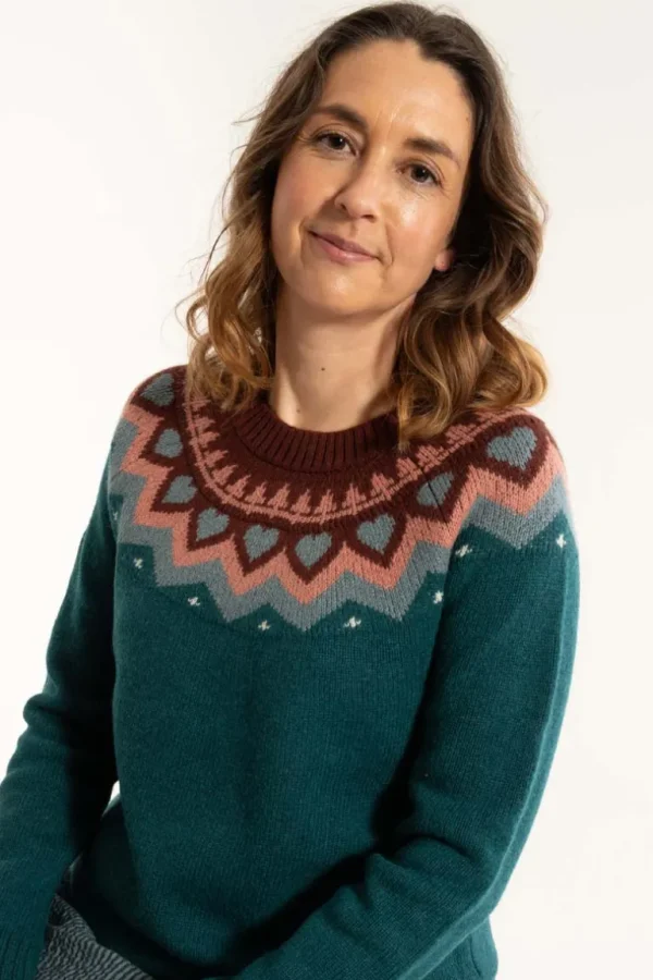 Danefæ Dananne Wool Sweater Dark Slate | Dame Strik