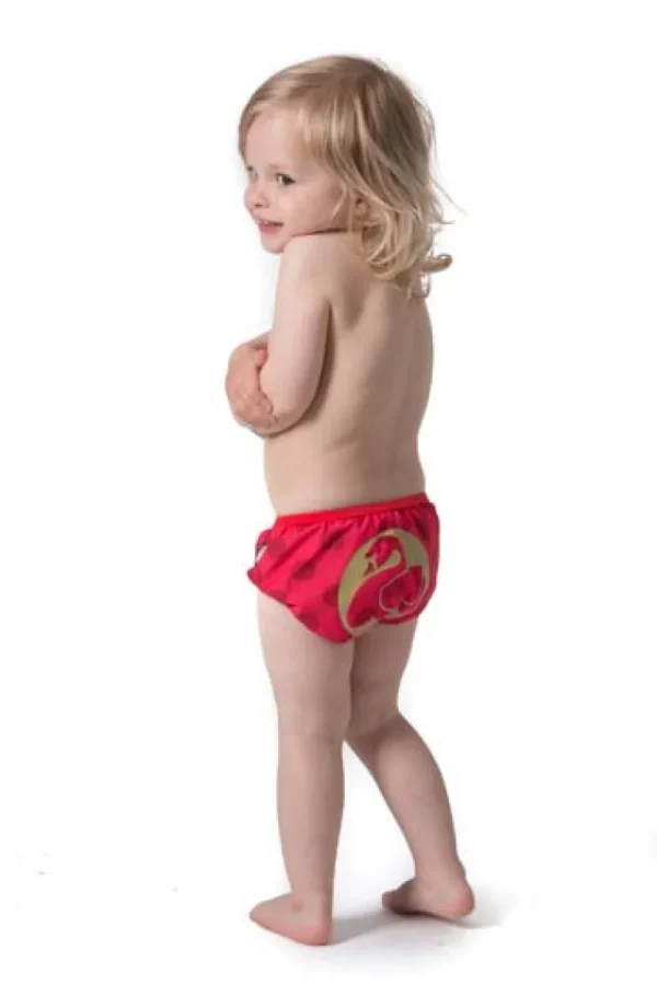Danefæ Danebaby Svoem Red currant/ ox red SWAN | Børn Uv Badetøj | Uv Badetøj