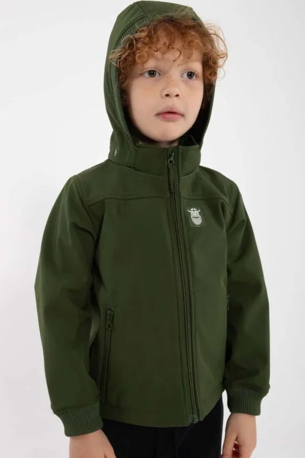 Danefæ Danebandit Softshell Dark Army | Børn Softshelljakker