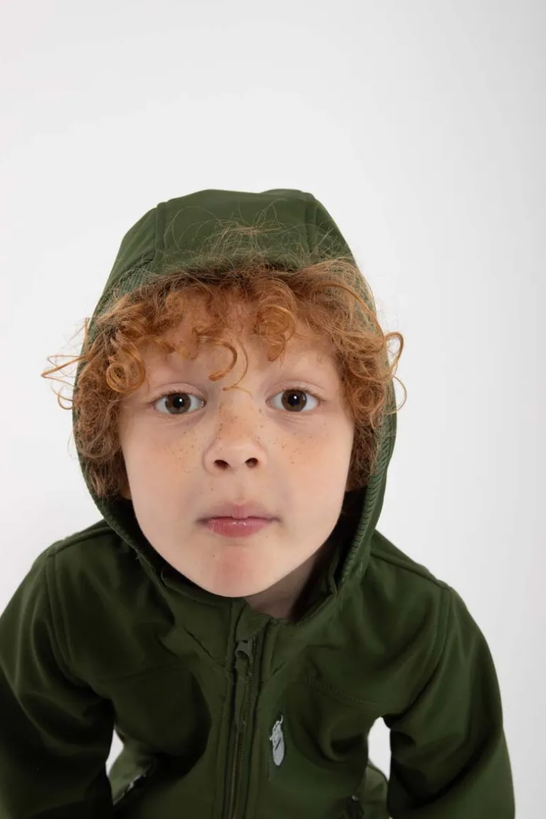 Danefæ Danebandit Softshell Dark Army | Børn Softshelljakker