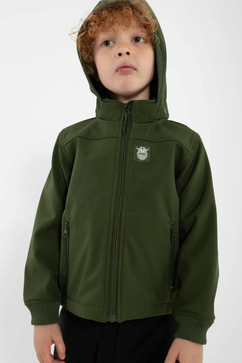 Danefæ Danebandit Softshell Dark Army | Børn Softshelljakker