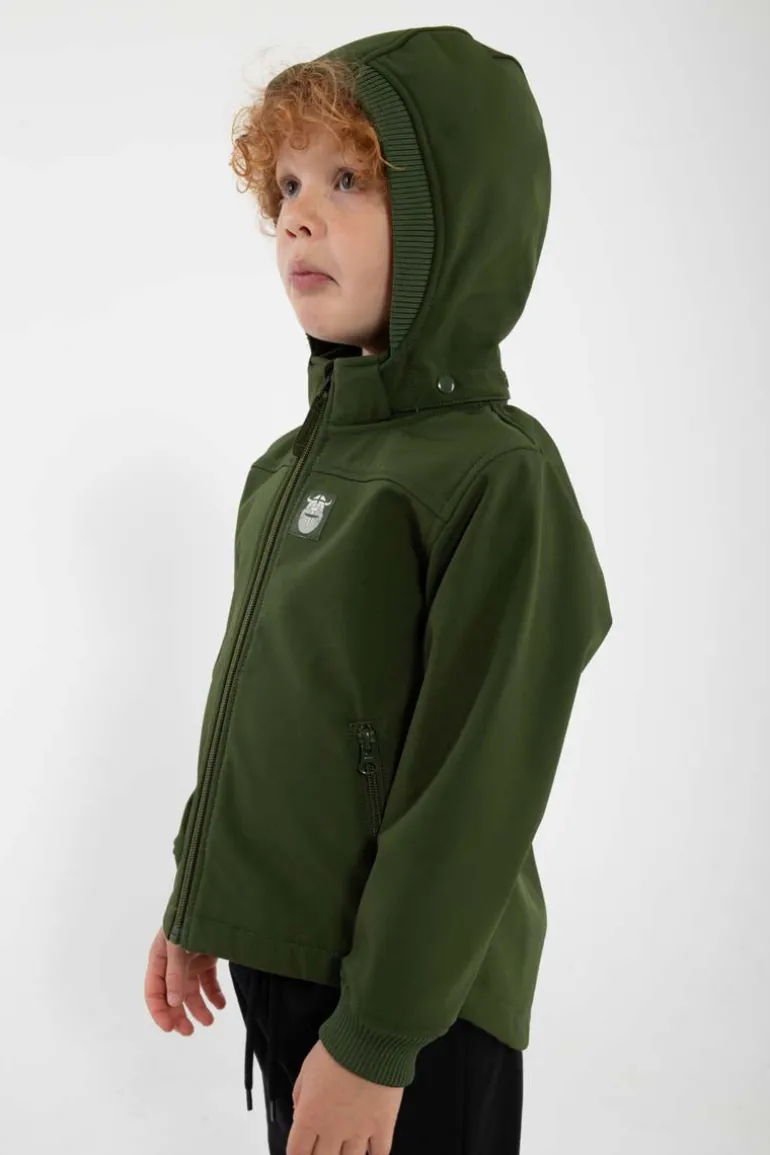 Danefæ Danebandit Softshell Dark Army | Børn Softshelljakker