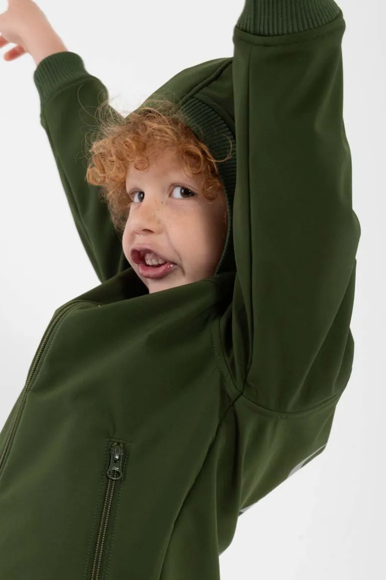 Danefæ Danebandit Softshell Dark Army | Børn Softshelljakker