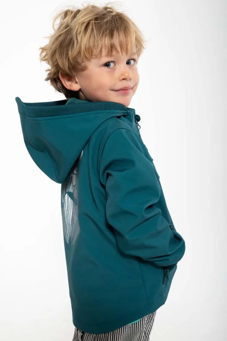 Danefæ Danebandit Softshell Dark Duck REFLECTIVE ERIK | Børn Softshelljakker