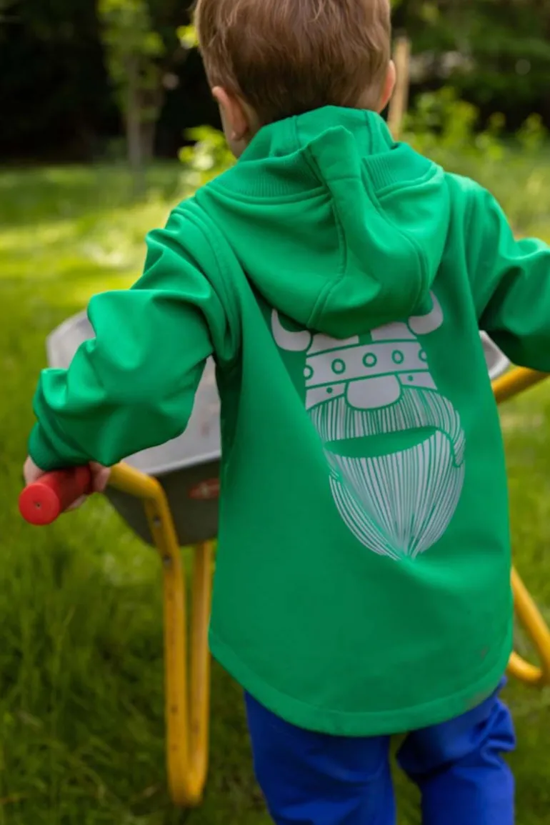 Danefæ Danebandit Softshell Grass Green | Børn Softshelljakker