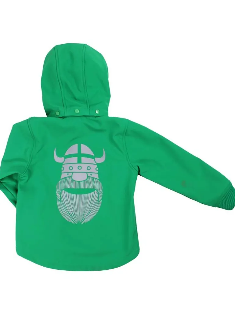 Danefæ Danebandit Softshell Grass Green | Børn Softshelljakker