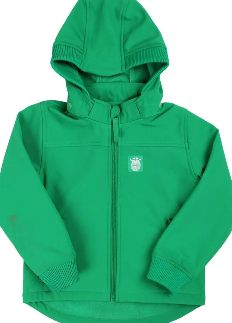 Danefæ Danebandit Softshell Grass Green | Børn Softshelljakker