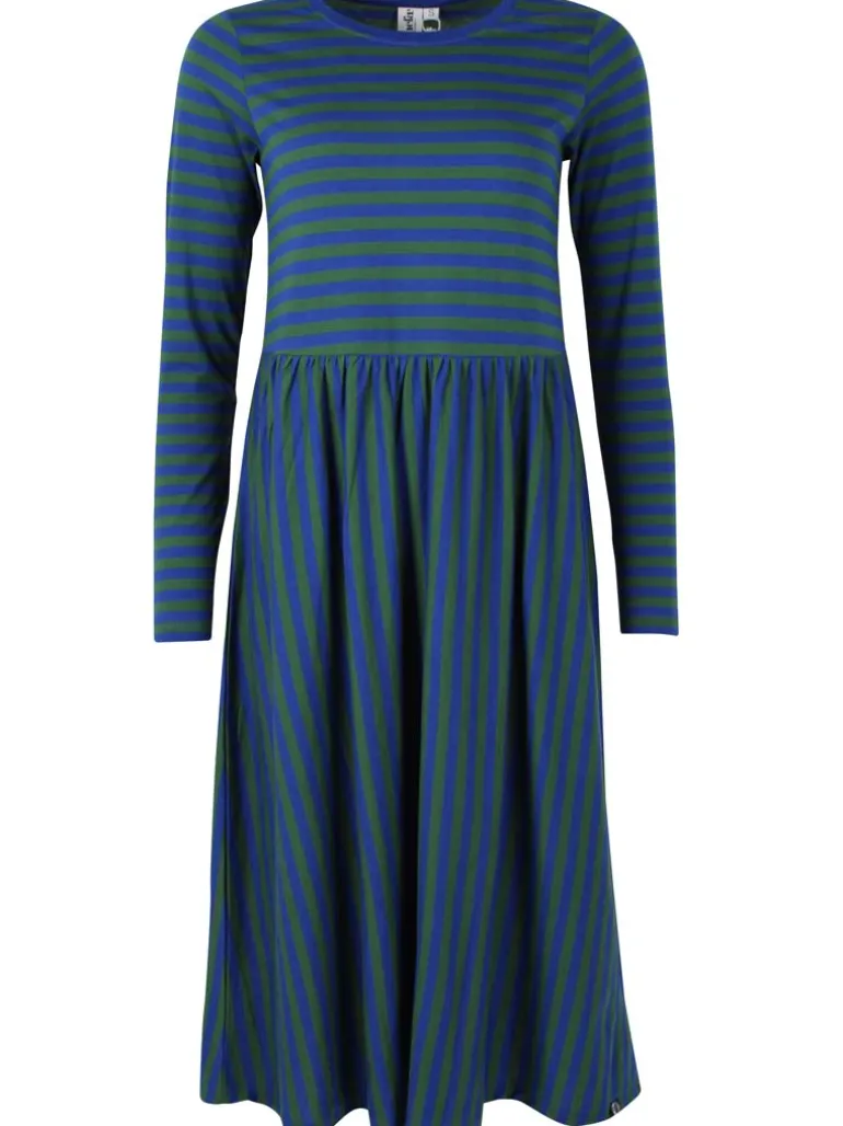 Danefæ Danebasic Kroeyer LS Dress Deep Blue/Dark Pine | Dame Kjoler