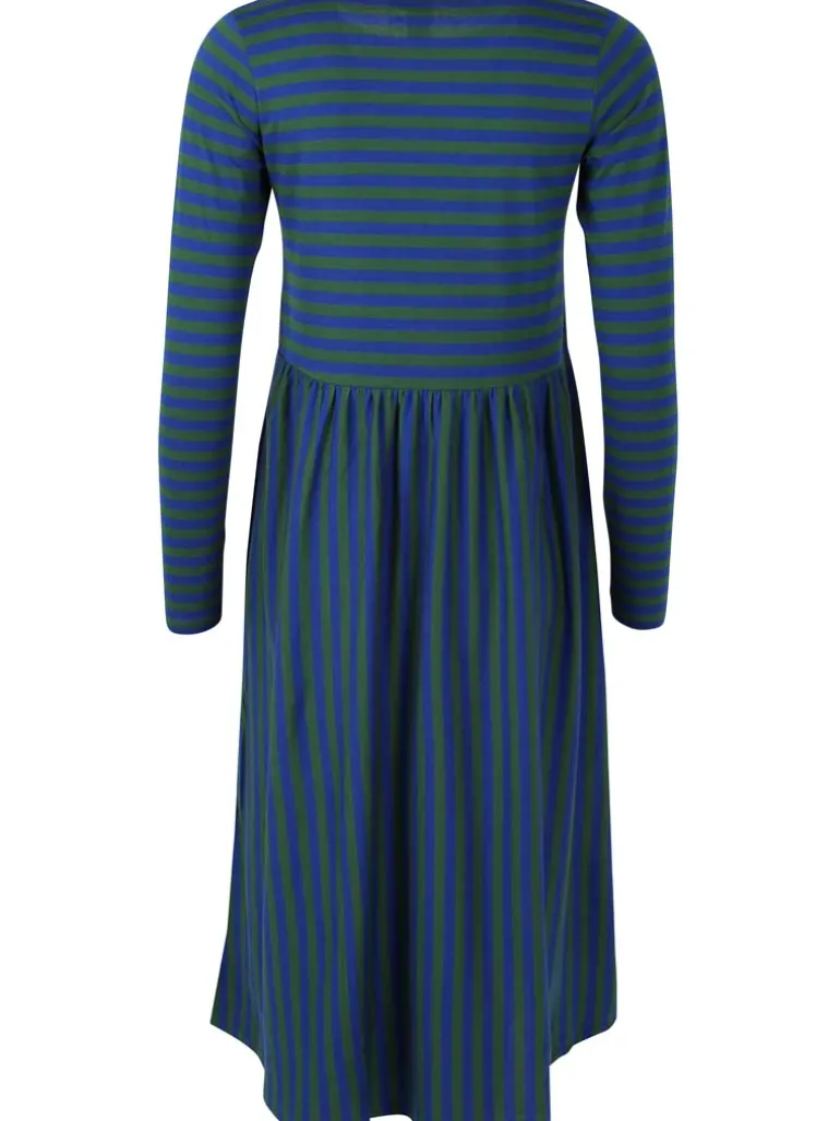 Danefæ Danebasic Kroeyer LS Dress Deep Blue/Dark Pine | Dame Kjoler