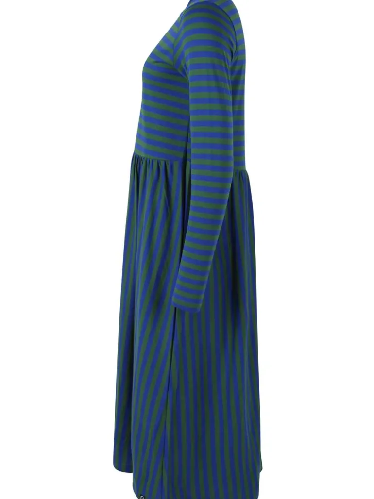 Danefæ Danebasic Kroeyer LS Dress Deep Blue/Dark Pine | Dame Kjoler