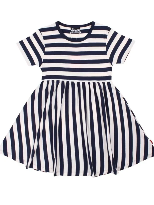 Danefæ Danebasic Lollipop Dress Dk Navy/Chalk | Børn Kjoler