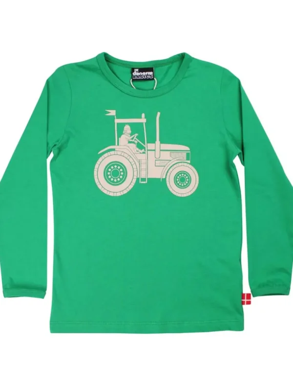 Danefæ Danebasic Longsleeve Grass Green TRAKTHOR | Børn Bluser