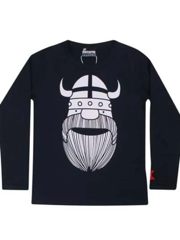 Danefæ Danebasic Longsleeve Navy ERIK | Børn Bluser