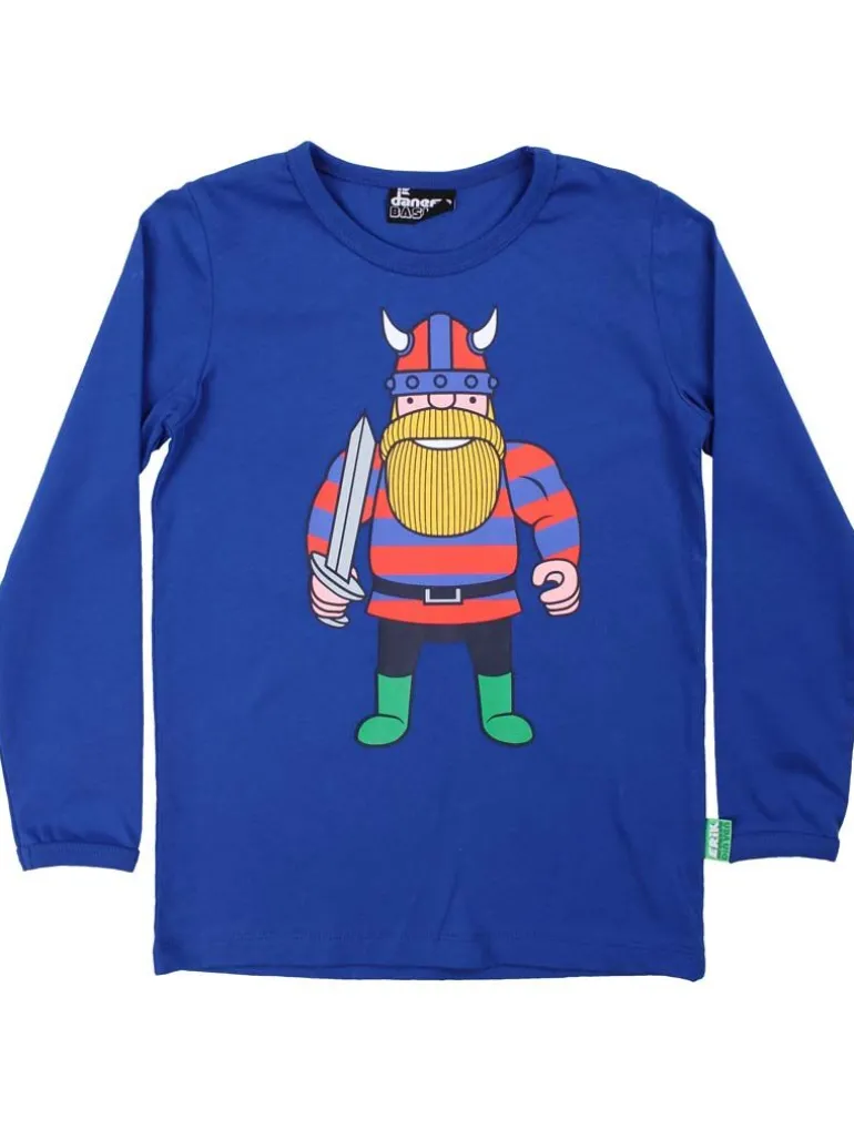 Danefæ Danebasic Longsleeve Royal Blue ERIK DIN VEN | Børn Bluser