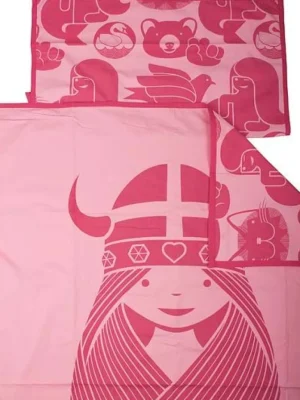 Danefæ Danebed Linen Junior Roof Top/ blush pink FREJA | Sengetøj