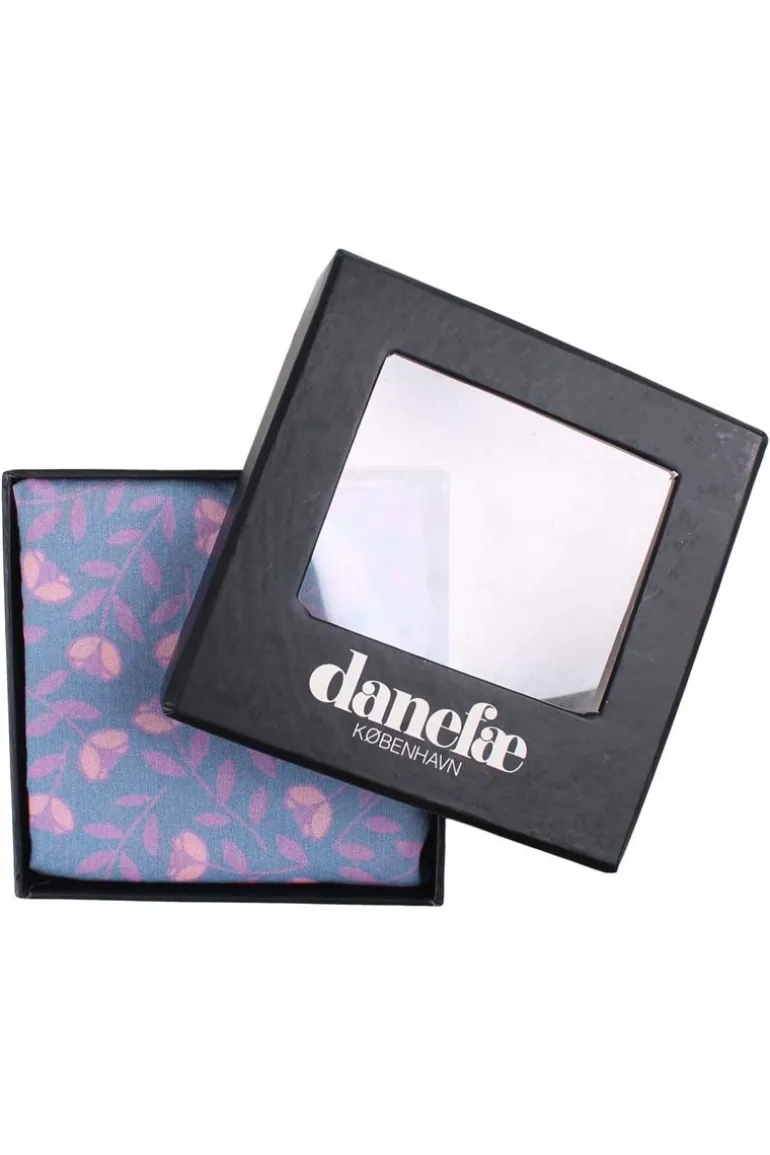 Danefæ Danebesser Scarf Light Blue BIG FLEURIE | Dame Tørklæder