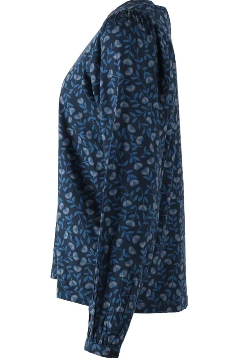 Danefæ Danebette Poplin Shirt Marine/Cold Blue FLEURIE | Dame Skjorter