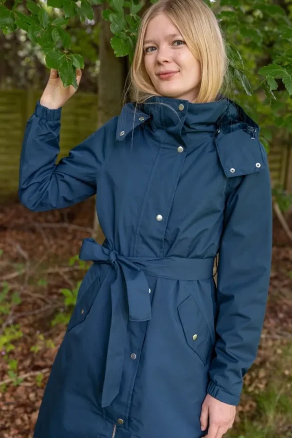 Danefæ Danebornholm Winter Rain Blue Steel | Dame Vinterfrakker