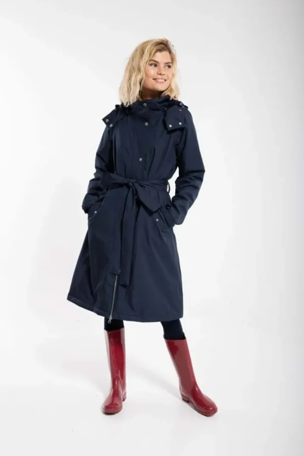 Danefæ Danebornholm Winter Rain Dk Navy | Dame Regnfrakker | Vinterfrakker