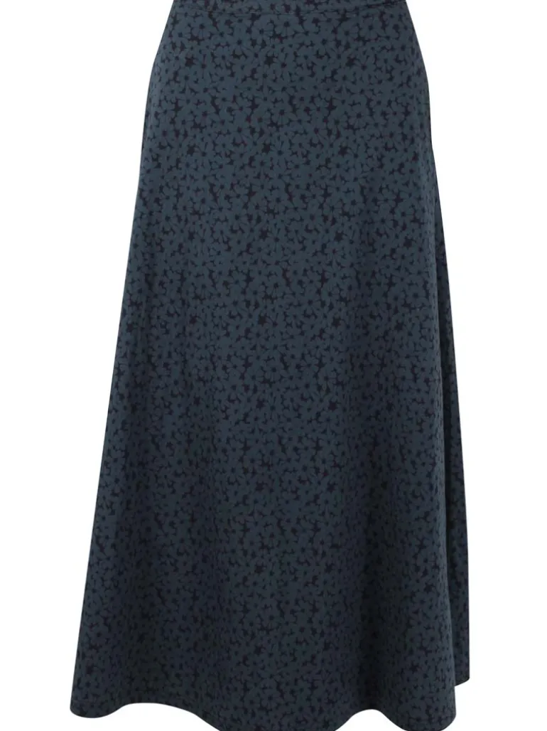 Danefæ Danebrava Poplin Skirt Dark Slate FLOWERY | Dame Nederdele