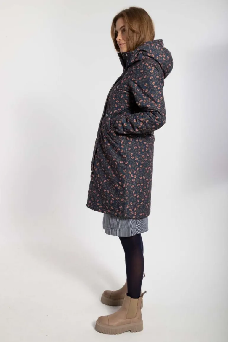 Danefæ Danebrunhilde Winter Parka Navy FLEURIE | Dame Vinterfrakker