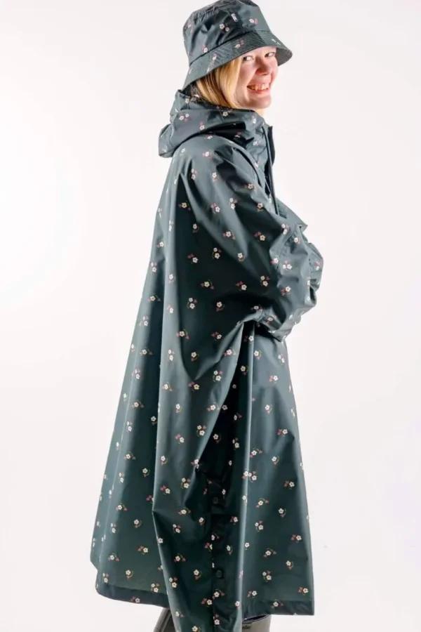 Danefæ Danebucket Rain Hat Deep Forest MINIFLOWER | Dame Huer | Regnfrakker