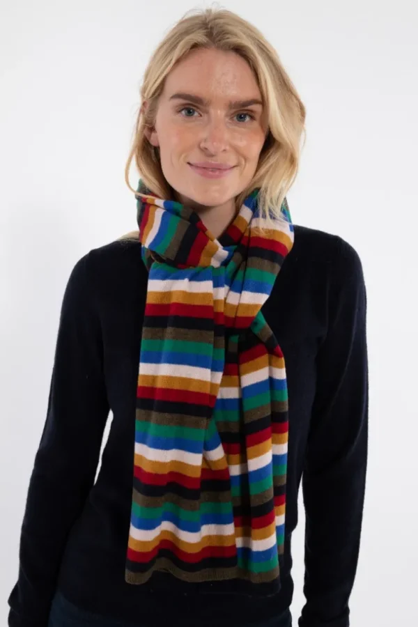 Danefæ Danebundle-up Merino Scarf Royal Stripe | Dame Tørklæder