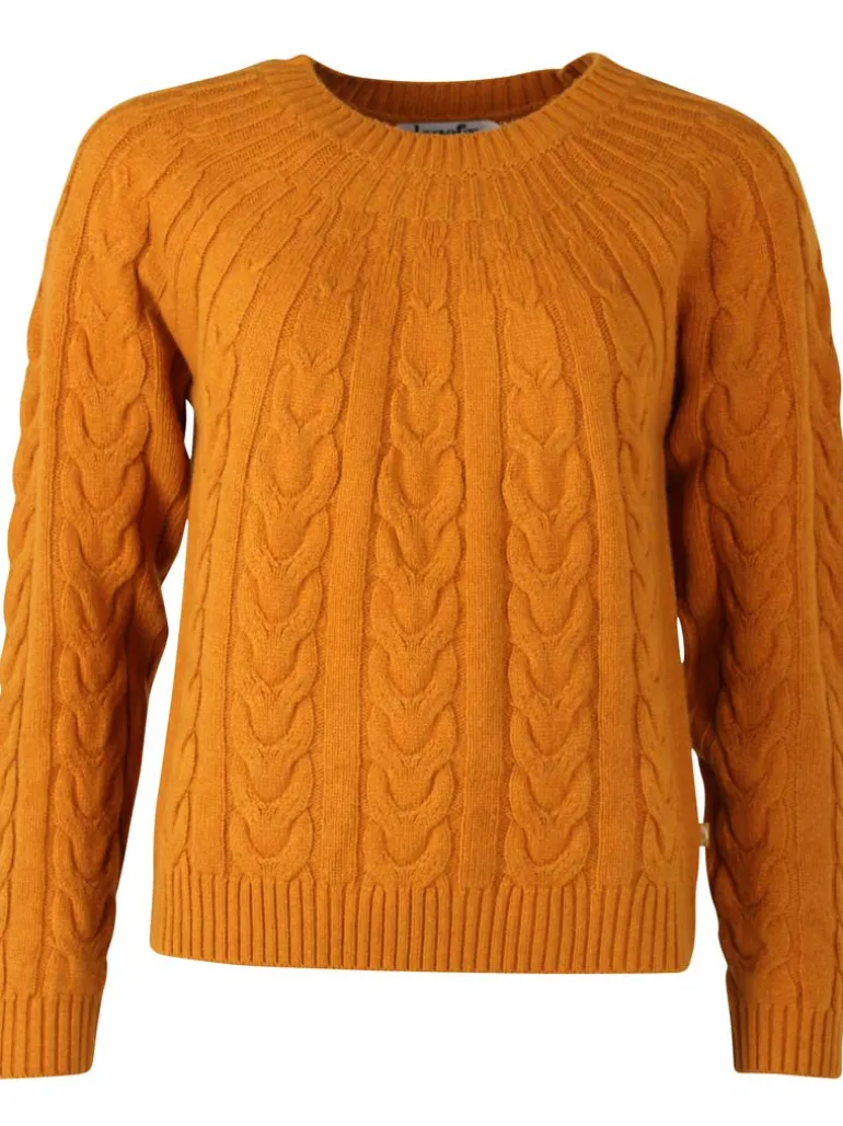 Danefæ Danecables Wool Sweater Golden Honey | Dame Strik