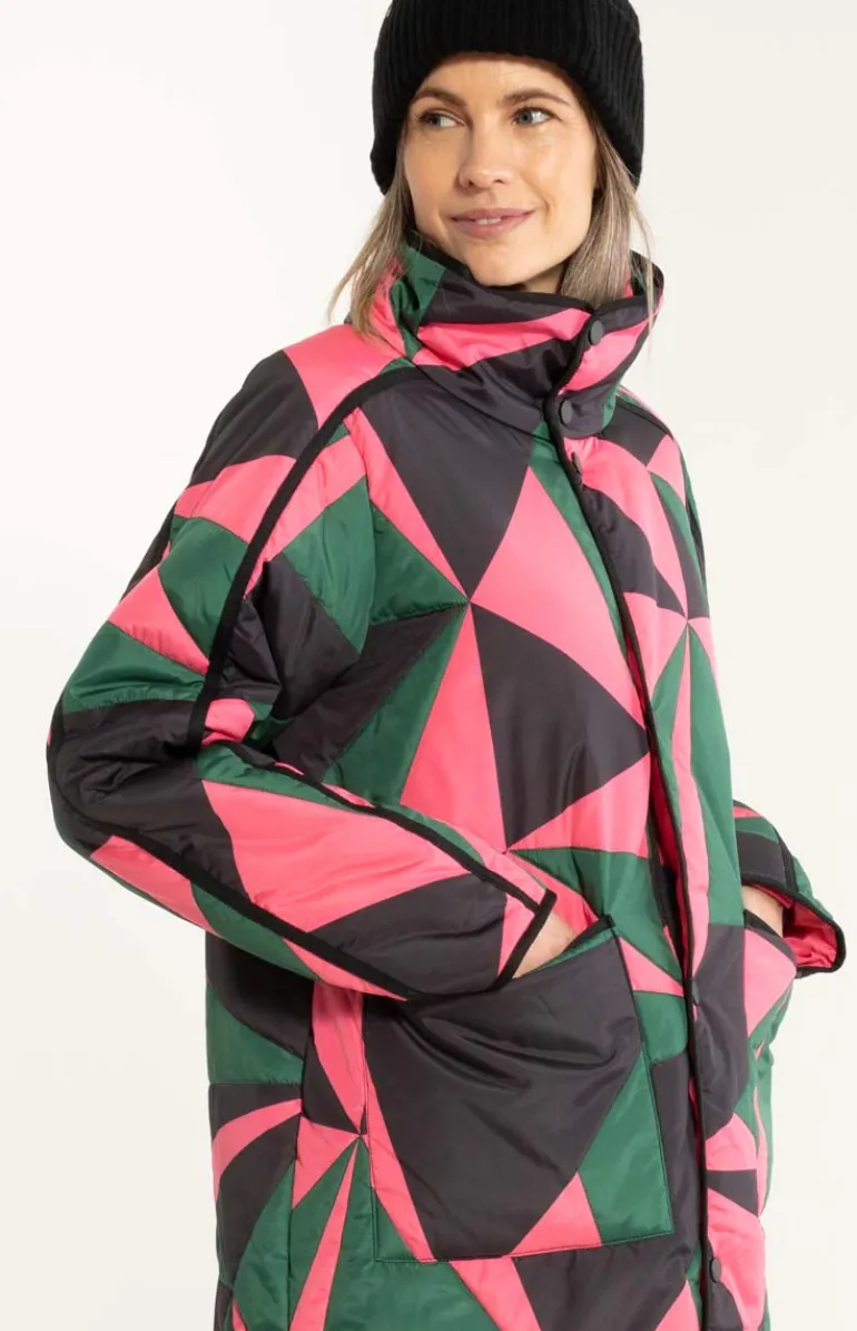Danefæ Danecherry Thermo Jacket Dark Pine/Black/Bright Pink | Dame Termotøj