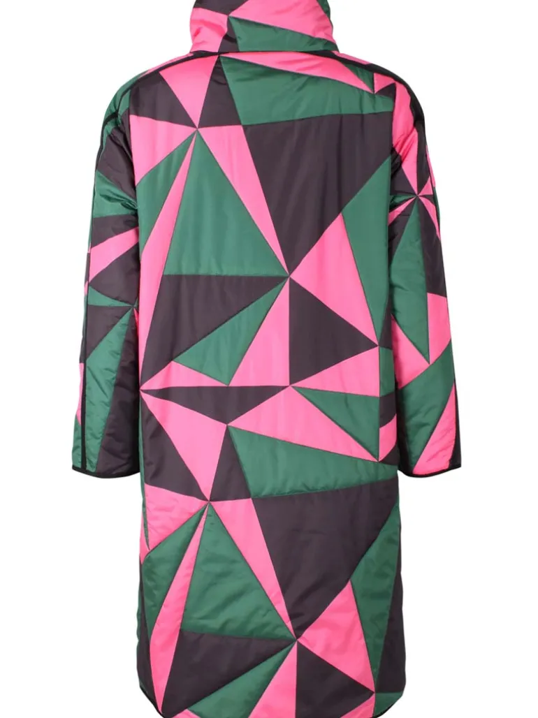 Danefæ Danecherry Thermo Jacket Dark Pine/Black/Bright Pink | Dame Termotøj