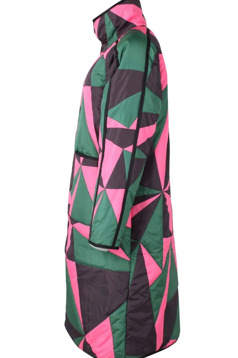 Danefæ Danecherry Thermo Jacket Dark Pine/Black/Bright Pink | Dame Termotøj