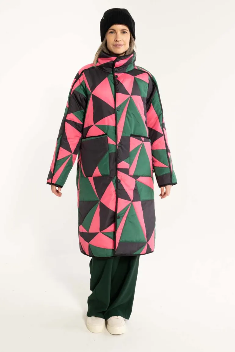 Danefæ Danecherry Thermo Jacket Dark Pine/Black/Bright Pink | Dame Termotøj