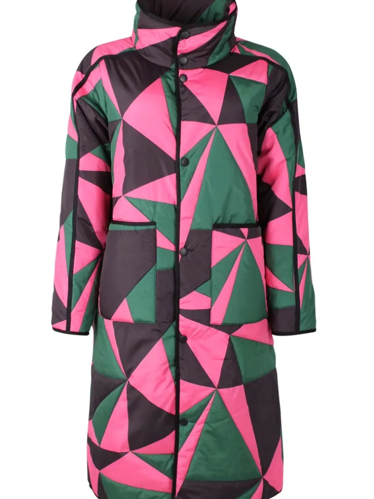 Danefæ Danecherry Thermo Jacket Dark Pine/Black/Bright Pink | Dame Termotøj