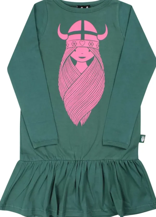 Danefæ Danecookie Dress Dark Pine FREJA | Børn Kjoler