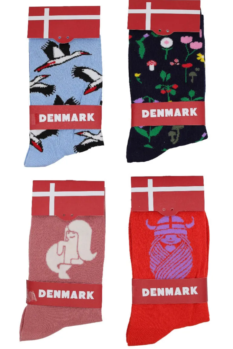 Danefæ Danedanmark Ladies Socks Warm Rose HAVFRUE | Dame Strømper