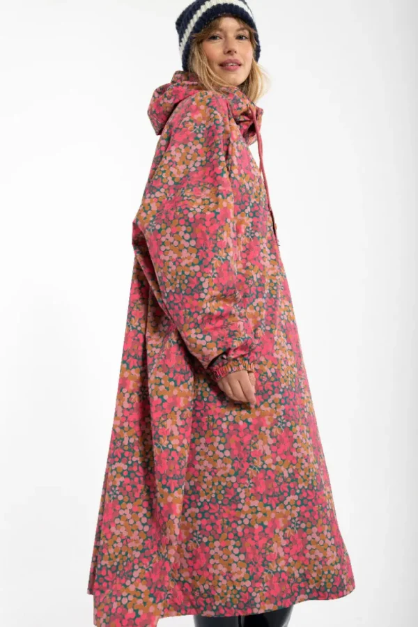 Danefæ Danedream Drops Rain Poncho Berrygood Pink | Dame Regnfrakker